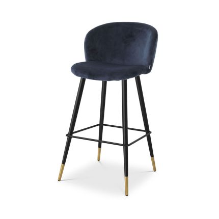 Volante Bar Stool - Savona Midnight Blue Velvet